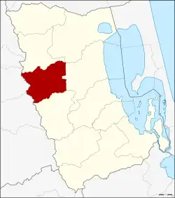 Karte von Phatthalung, Thailand, mit Srinagarindra