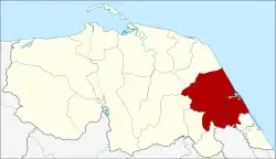 Karte von Pattani, Thailand, mit Sai Buri