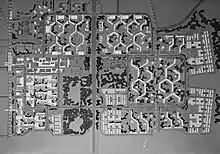 Masterplan 1965 Bijlmermeer von Siegfried Nassuth
