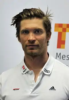 Andreas Schauer bei der Olympia-Einkleidung Erding 2014