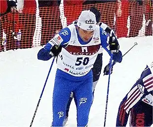 Andrus Veerpalu, Olympiasieg und Silber 2002, dazu Olympiasieg 2006, im Skilanglauf