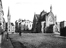 Lutherkirche und All Saints Church um 1900