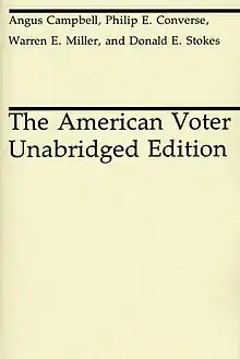 Titelseite von Campbells Buch „The American Voter“