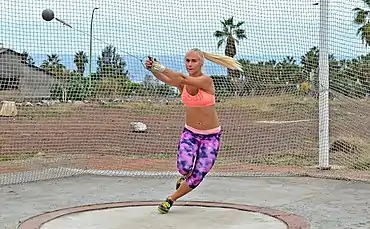 Anna Maria OrelRang zehn mit 57,37&nbsp;m