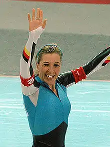Anni Friesinger errang zwölf WM-Goldmedaillen