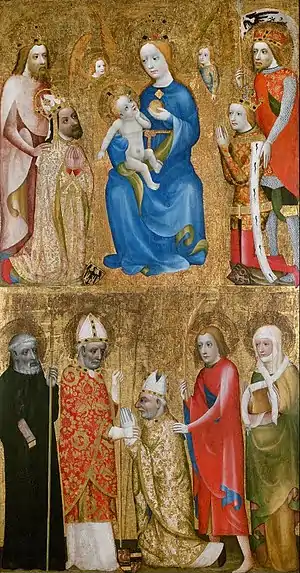 Votivbild des Erzbischofs Johann Očko von Wlaschim, 1370