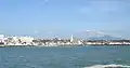 Kanyakumari vom Meer aus gesehen