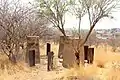 Antennenbasis des Funkturmes in Windhoek (2022 noch sichtbar)