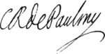Antoine-René de Voyer de Paulmy signature