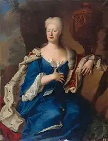 Porträt der Antoinette Amalie von Braunschweig-Wolfenbüttel(Gemälde von Christorf Bernhard Francke)