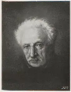 Studienkopf, erstes Gemälde von Anton Schöner, 1889