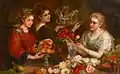 Frauen mit Blumen und Obst, 1899