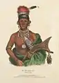 Illustration des Häuptling Ap-Pa-Noo-Se (Sauk), ca. 1842