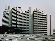 Appartementhochhaus für Studenten, München, Südansicht