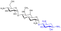Apramycin(blau: Desoxystreptamin-Struktur)