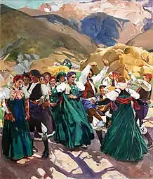 Licht und Schatten wie bei Joaquín Sorolla prägen die Marktszenen des Films.