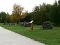 Ein Teil des Gesteinslehrpfades