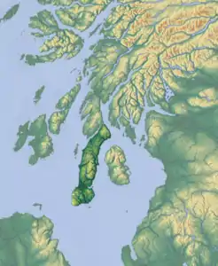 Karte von Kintyre / Cinn Tìre