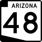 Straßenschild der Arizona State Route 48