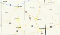 Karte der Arizona State Route 180A