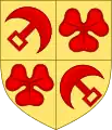 Sog. gemehrtes Franckenstein-Wappen als Nachfolger der Cleen (Adelsgeschlecht)