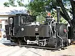 Arnold Jung Lokomotive (Baujahr 1905) der Otavi Minen- und Eisenbahngesellschaft in Tsumeb (2011)