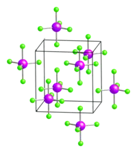 Kristallstruktur von Arsenpentachlorid