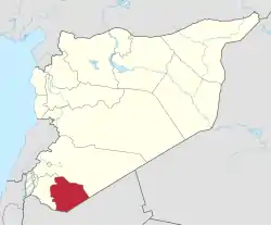 Die Lage der Provinz in Syrien