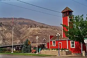 Das historische Feuerwehrhaus in Ashcroft