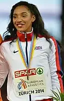 Ashleigh Nelson wurde Sechste in ihrem Semifinallauf und verfehlte damit das&nbsp;Finale