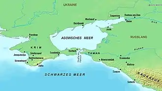 Lage am Asowschen Meer