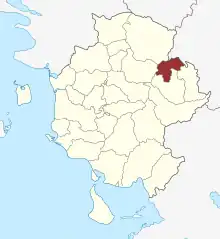 Lage des Broholm Sogn in der Assens Kommune