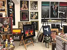 Atelier der Malerin Yolanda Feindura, Bremen (2019)
