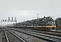 Aus E3 in E6 umgebaute Lok 501 der Atlantic Coast Line Railroad in Alexandria (August 1964)
