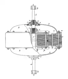 Zeichnung des Außenläufers aus US-Patent US662484 A