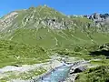 Mündung der Aua d'Urschai in die Tasnan