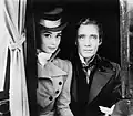 Audrey Hepburn und Mel Ferrer während der Dreharbeiten zu Krieg und Frieden 1955