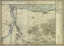 Fischamend Dorf und Markt um 1873, mit Nachbargemeinden, Aufnahmeblatt Landesaufnahme