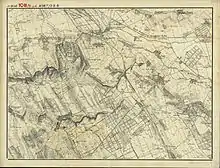 Nikitsch (links unten) um 1873 (Aufnahmeblatt der Landesaufnahme)