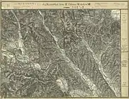 Mittellauf der Kainach, Aufnahmeblatt 1:25.000 der Landesaufnahme um 1878
