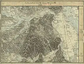Im Süden von Preding (oben Mitte) mündet der Stainzbach in die Laßnitz, Aufnahmeblatt 1879