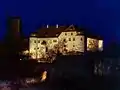 Burg Unteraufseß bei Nacht