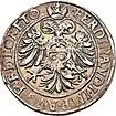 Freie Reichsstadt Augsburg, Guldentaler 1560, Vs.: Stadtpyr, Rs.: Doppeladler, Titel Kaiser Ferdinands&nbsp;I.