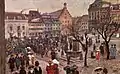 Postkarte, Marktplatz in Landau (Pfalz)