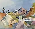 August Macke, Felsige Landschaft (1914)