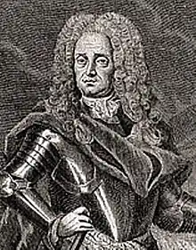 Bauherr, Namensgeber:Generalfeldmarschall Graf August Christoph von Wackerbarth (1662–1734)