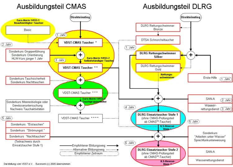 Ausbildungsweg der DLRG