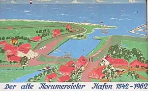 Skizze des Alten Hafens (noch im Ort), 1962