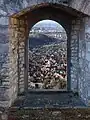 Mittlere Burg. Aussicht nach Muttenz und Basel