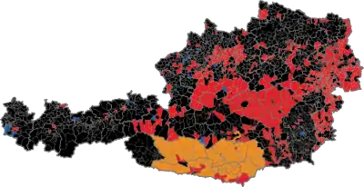 Gemeindeergebnisse bei der Nationalratswahl 2008 nach dem vorläufigen Endergebnis (ohne Wahlkarten und Briefwahl)